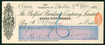 Picture of Belfast Banking Co. Ltd., Dublin, North City Branch, 19(10)