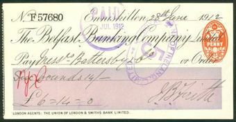 Picture of Belfast Banking Co. Ltd., Enniskillen, 19(12)