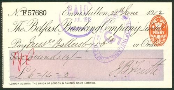 Picture of Belfast Banking Co. Ltd., Enniskillen, 19(12)