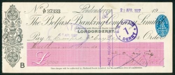Picture of Belfast Banking Co. Ltd., Londonderry, 19(27)