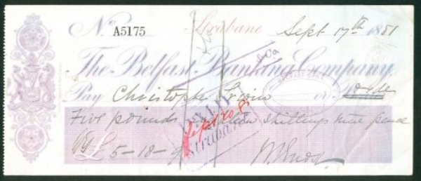 Picture of Belfast Banking Co., Strabane, 18(81)