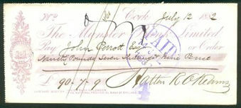 Picture of Munster Bank Ltd., Cork, 188(2)