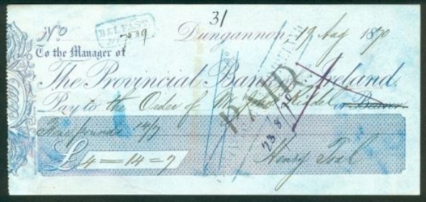 Picture of Provincial Bank of Ireland, Dungannon, 18(70)