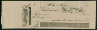 Picture of Cashier of the Derwent Bank, Hobart Town, Tasmania, 183-