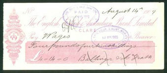 Picture of English, Scottish & Australian Chartered Bank Ltd., Clare, 190(9)