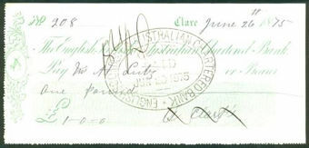 Picture of English, Scottish & Australian Chartered Bank, Clare, 18(75)