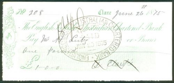 Picture of English, Scottish & Australian Chartered Bank, Clare, 18(75)
