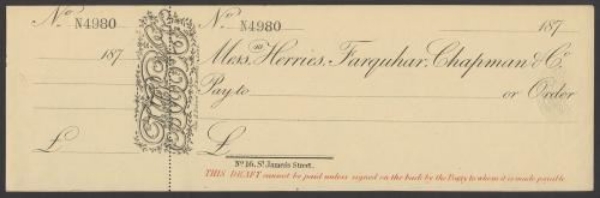 Picture of Messrs. Herries, Farquhar, Chapman & Co., No.16 St. James's Place, London, 187(3)
