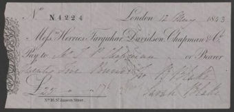Picture of Messrs. Herries, Farquhar, Davidson, Chapman & Co., No.16 St. James's Place, London, 184(3)