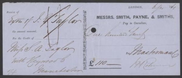 Picture of Messrs Smith, Payne & Smiths, London, 18(61)