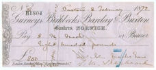 Picture of Gurneys, Birkbecks, Barclay & Buxton, Norwich, 18(72), type 2b