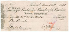 Picture of Gurneys, Birkbecks, Barclay & Buxton, Norwich, 18(81), Type 4a
