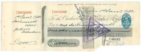 Picture of Cashiers of the Bank of England, London, 19(32)