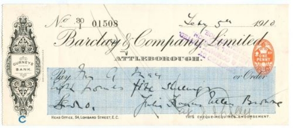 Picture of Attleborough, 19(10), Gurneys Bank, OTG 64.6a