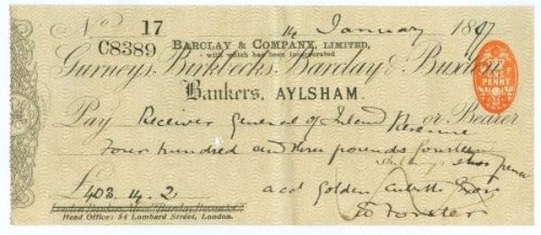 Picture of Aylsham, 18(97), Gurneys, Birkbecks, Barclay & Buxton OTG 7.1