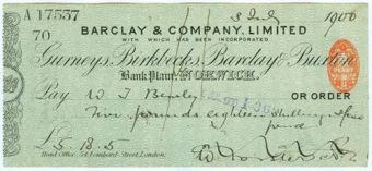 Picture of Bank Plain,  Norwich, Gurneys, Birkbecks, Barclay & Buxton, 1(900), OTG 7.12var2
