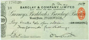 Picture of Bank Plain,  Norwich, Gurneys, Birkbecks, Barclay & Buxton, 190(2) OTG 7.12var3