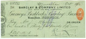 Picture of Bank Plain, Norwich, 18(900), Gurneys, Birkbecks, Barclay & Buxton OTG 7.13 