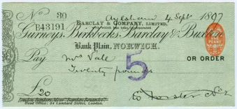 Picture of Bank Plain, Norwich, 18(97), Gurneys, Birkbecks, Barclay & Buxton OTG 7.11