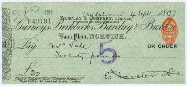 Picture of Bank Plain, Norwich, 18(97), Gurneys, Birkbecks, Barclay & Buxton OTG 7.11