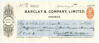 Picture of Cromer, 190(7), Gurneys Bank, OTG 62.3a