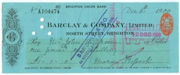 Picture of North Street, Brighton, 19(00), Brighton Union Bank,OTG 41.1