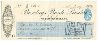 Picture of Wymondham, Gurneys Bank, 19(22) OTG 103.12d