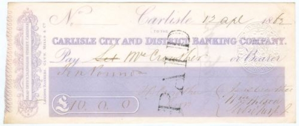 Picture of Carlisle City and District Banking Company, 14 English Street, Carlisle, 18(62)