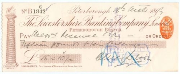 Picture of Leicestershire Banking Company Limited, Peterborough, 189(9)