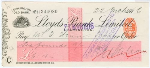 Picture of Leamington Old Bank, 191(6), Type 9a