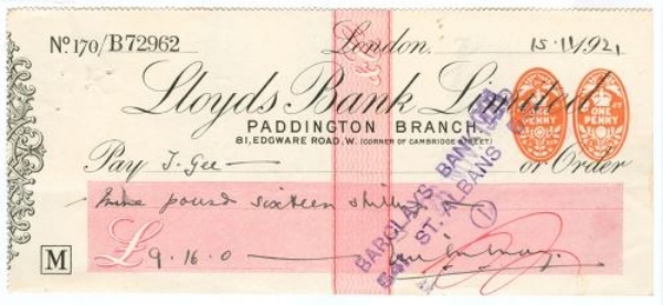 Picture of 81 Edgware Road, Paddington Branch, London, 19(21), Type 9d