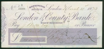 Picture of London & County Bank, High Street, Kensington, 18(73)