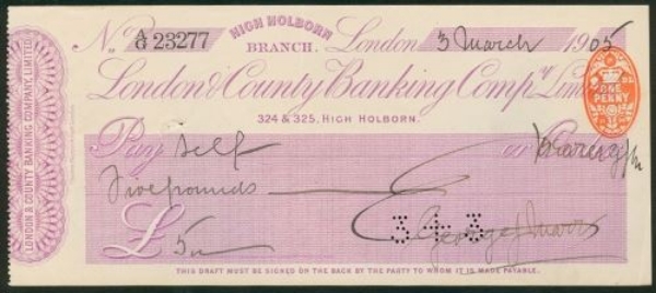 Picture of London & County Banking Co. Ltd., 324 & 325 High Holborn, 19(06)