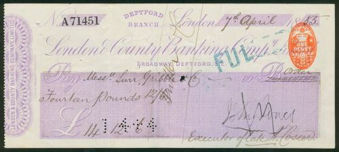 Picture of London & County Banking Co. Ltd., Deptford Branch, 18(85)