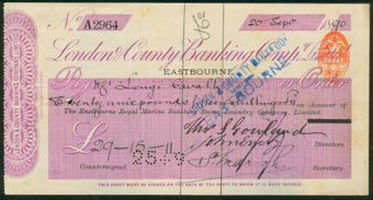 Picture of London & County Banking Co. Ltd., Eastbourne, 18(90), The Eastbourne Royal Marine Laundry