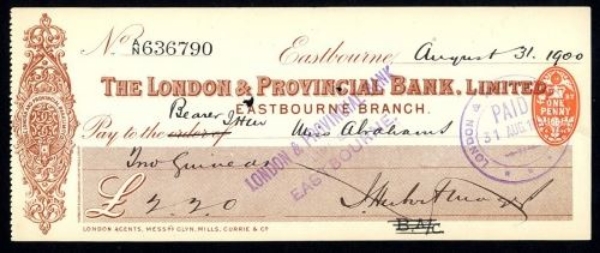 Picture of London & Provincial Bank, Ltd., Eastbourne, (1900)