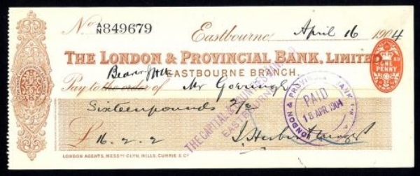 Picture of London & Provincial Bank, Ltd., Eastbourne, 190(4)