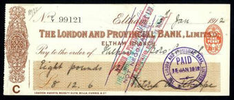 Picture of London & Provincial Bank, Ltd., Eltham, 191(4)
