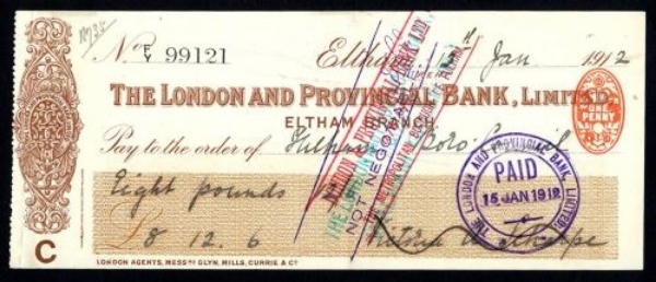 Picture of London & Provincial Bank, Ltd., Eltham, 191(4)