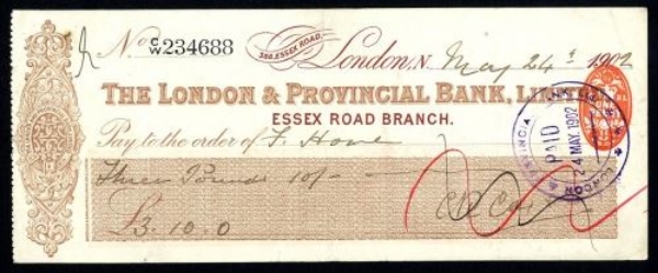 Picture of London & Provincial Bank, Ltd., Essex Road, 190(2)