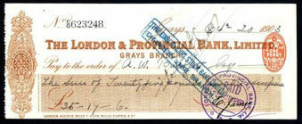 Picture of London & Provincial Bank, Ltd., Grays, 190(3)