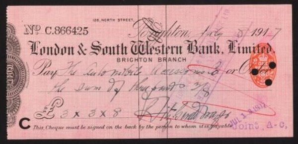 Picture of London & South Western Bank Ltd., Brighton, 191(6)