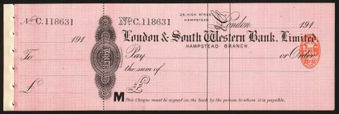 Picture of London & South Western Bank Ltd., Hampstead, 191(0)