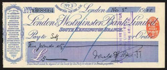 Picture of London & Westminster Bank Ltd., South Kensington Branch, 19(05)