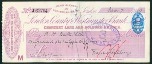 Picture of London County & Westminster Bank Ltd., Chancery Lane & Holborn Branch, 19(19)