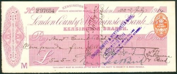 Picture of London County & Westminster Bank Ltd., Kensington Branch 19(12)
