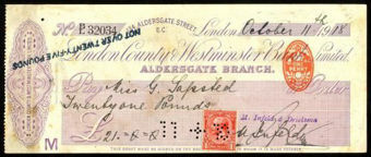 Picture of London County & Westminster Bank Ltd., London, Aldersgate, 19(18)