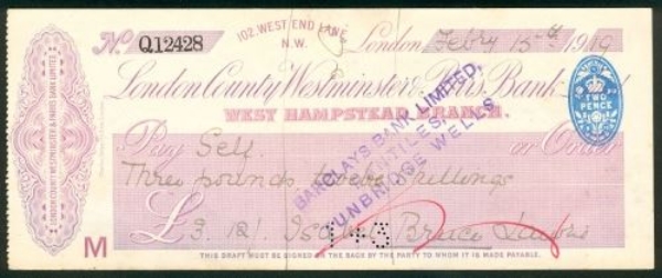 Picture of London County Westminster & Parr's Bank, West Hampstead Branch, 19(19)