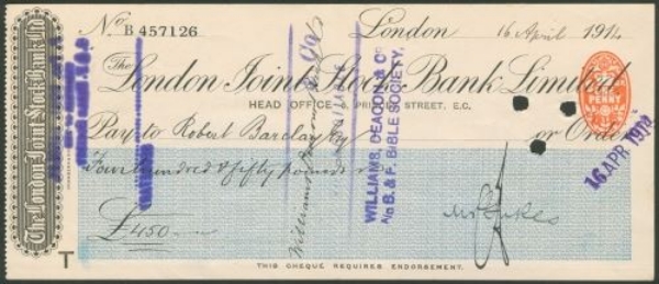 Picture of London Joint Stock Bank Ltd., 5 Princes Street, E.C., 191(2)