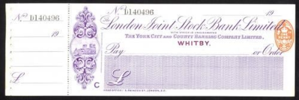 Picture of London Joint Stock Bank Ltd., Whitby, 19(10), The York City and County Banking Co. Ltd.